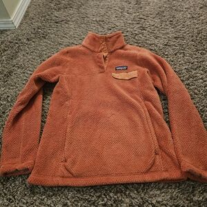 Patagonia Womens Orange Fleece Pullover